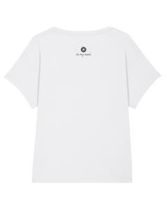 Relaxed fit t-shirt, white / black - Wisdom