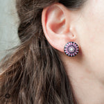 Load image into Gallery viewer, Mandala Mini Earrings 15mm
