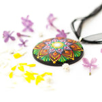 Load image into Gallery viewer, &quot;Imperial Tulip&quot; Mandala Pendant
