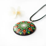 Load image into Gallery viewer, &quot;Sage Gray&quot; Mandala Pendant
