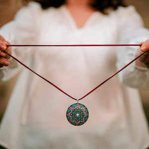 "Purple Sensation" Mandala Pendant