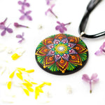 Load image into Gallery viewer, &quot;Imperial Tulip&quot; Mandala Pendant
