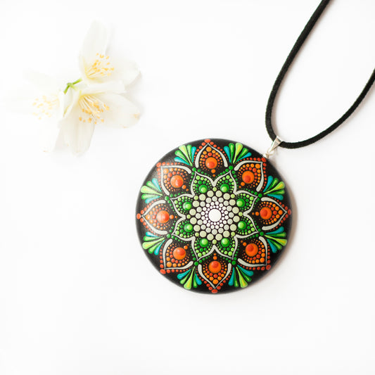 Pandantiv Mandala "Sage Grey"