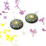 Load image into Gallery viewer, &quot;Imperial Tulip&quot; Mandala Earrings
