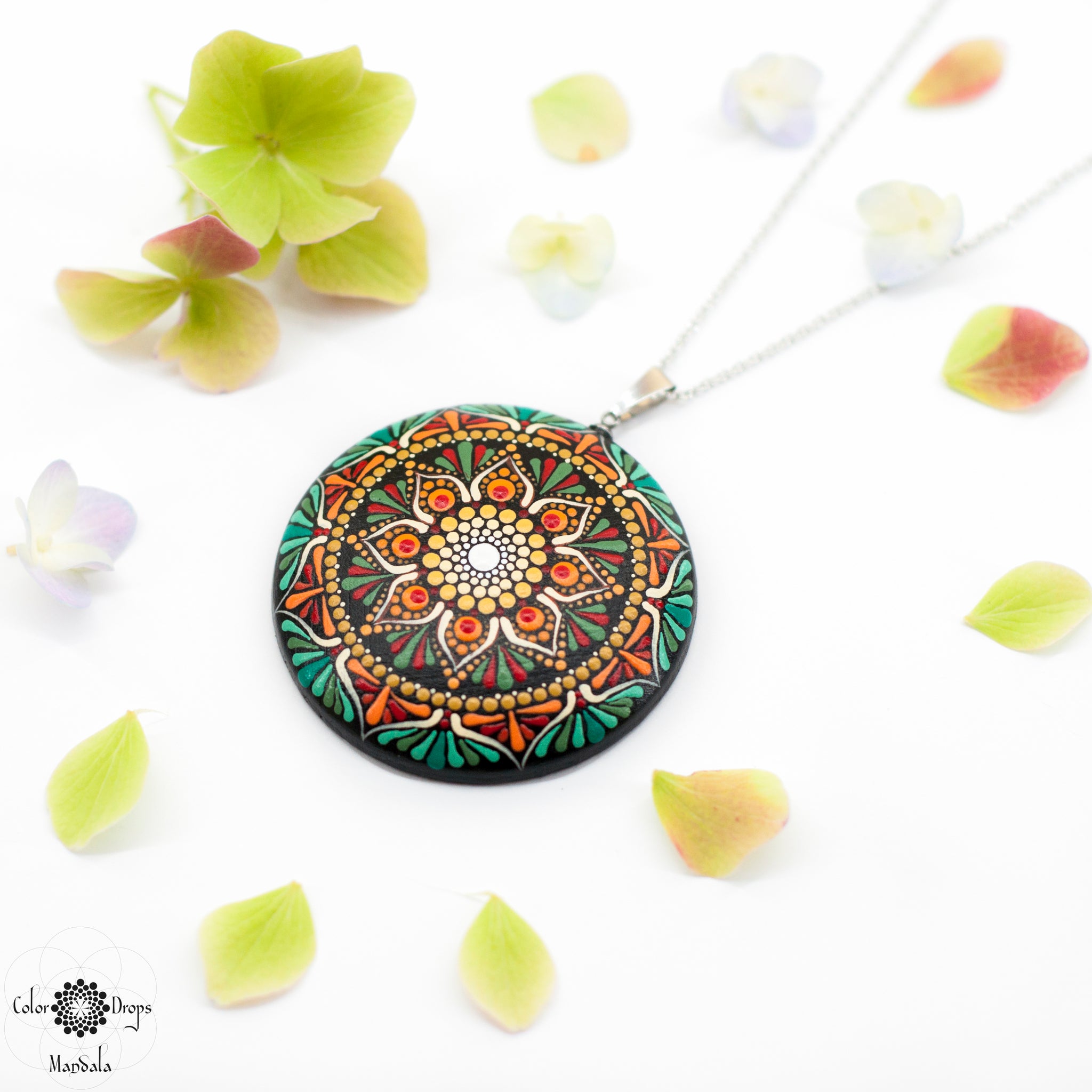 "Celebrate Autumn" Mandala Pendant