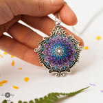 Load image into Gallery viewer, &quot;Royal Blue&quot; Mandala Pendant

